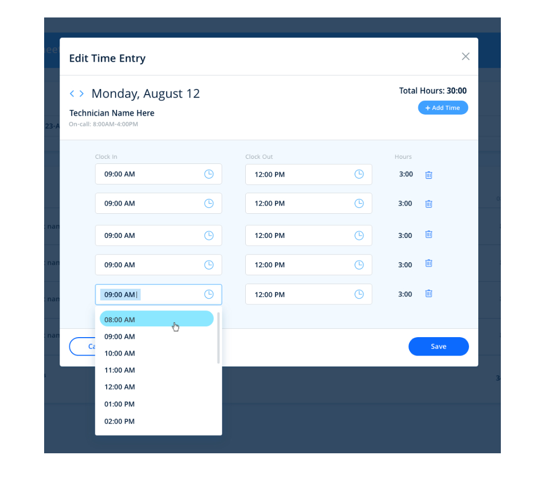 Time entry – 1@2x